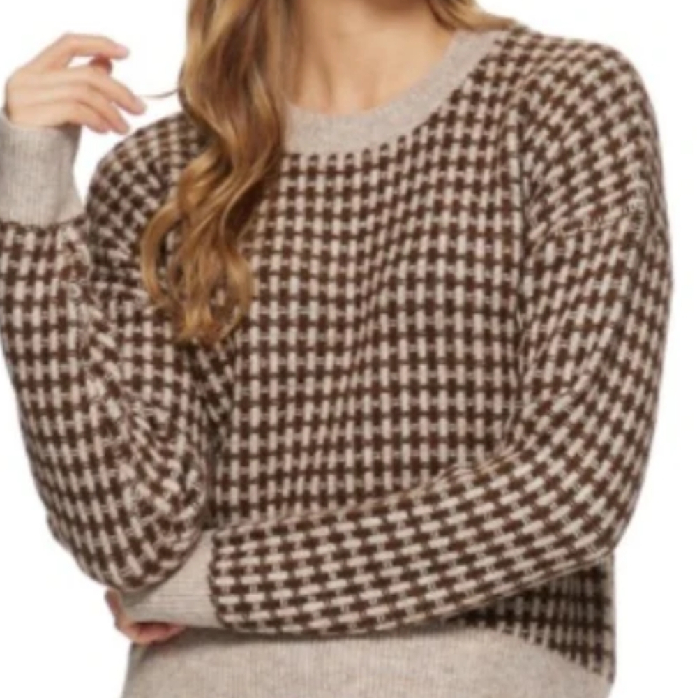 FLAG & ANTHEM Michie Crew Brown/ Cream Sweater....Size XXL
